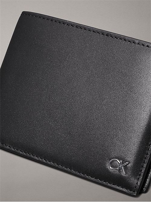 METAL CK TRIFOLD 10CC W/COIN CALVIN KLEIN | K50K512291/BEH